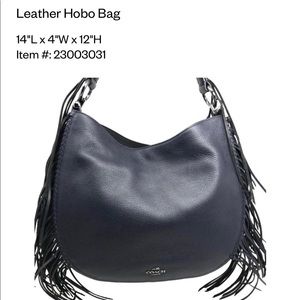 coach nomad fringe hobo